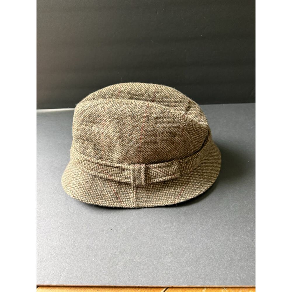Vintage Country Gentleman Mens Traveler Tweed Fedora Hat Size XL Brown Outdoor